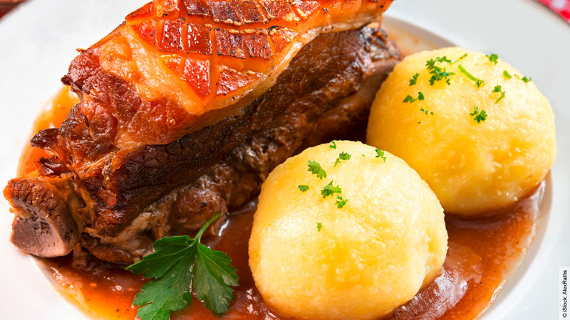 Bayerischer Schweinsbraten.